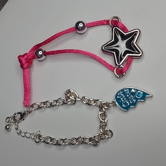 Bundle lot of girls' jewelry Necklaces bracelets stars unicorns ladybug 15 piece - Picture 10 of 13